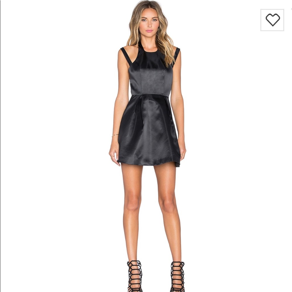 Black Satin Lovers + Friends x Revolve dress small